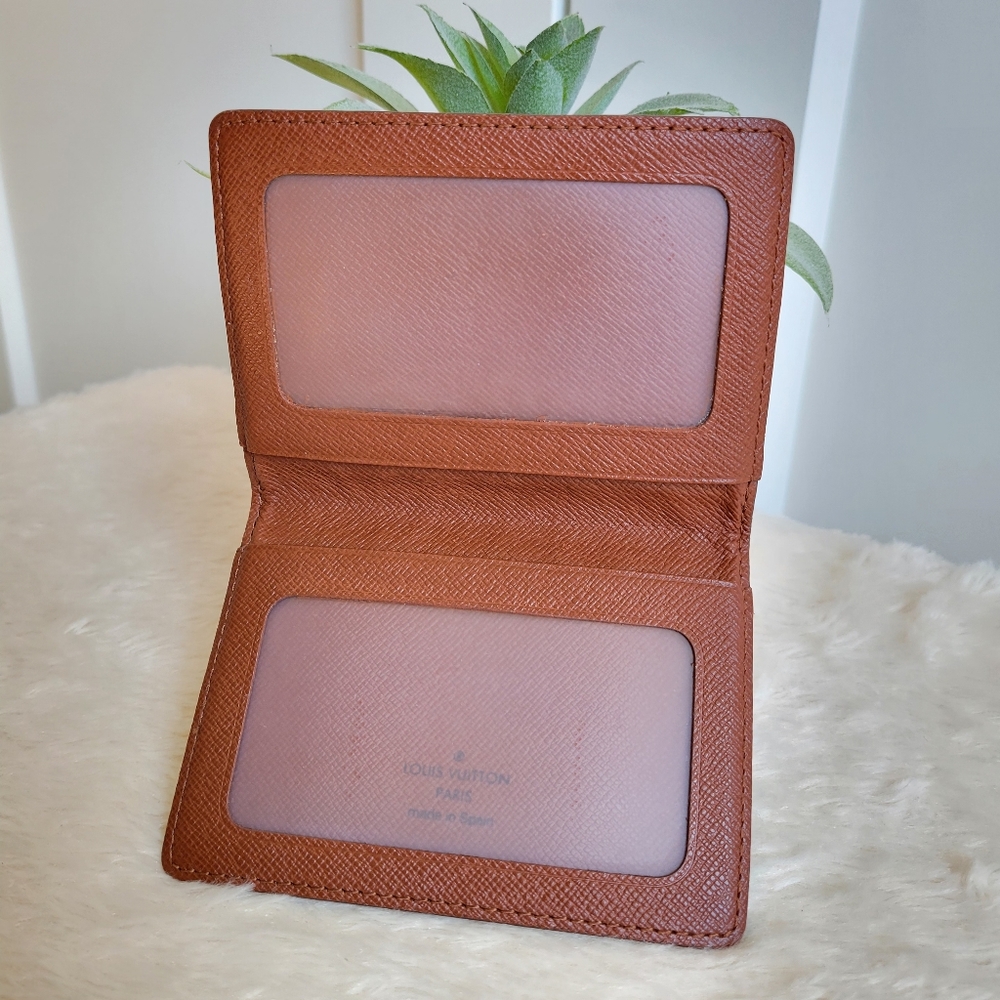 💕Authentic LOUIS VUITTON ID Card BiFOLD Wallet Monogram - Picture 5 of 7